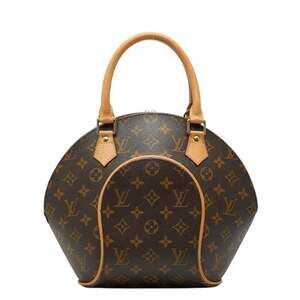 LOUIS VUITTON Brown Monogram Leather Ellipse PM Bag